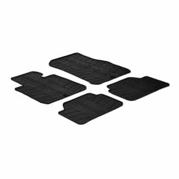 Tapis en caoutchouc pour BMW Série 1 F20 2011- (T-Design 4 pièces + clips de montage)