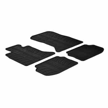 Tapis en caoutchouc pour BMW Série 5 F10/F11 2010- (T-Design 4 pièces + clips de montage)