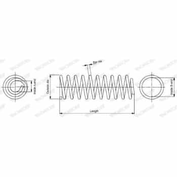 Ressort de suspension MONROE OESpectrum SPRINGS SP3474