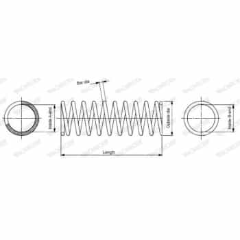 Ressort de suspension MONROE SPRINGS SE3528