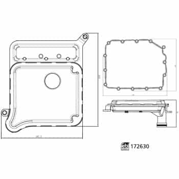 Kit de filtre hydraulique, boîte automatique 172630 FEBI