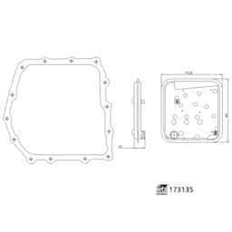 Kit de filtre hydraulique, boîte automatique 173135 FEBI