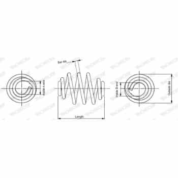 Ressort de suspension MONROE SPRINGS SN0427