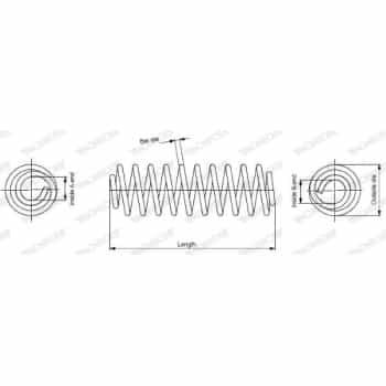 Ressort de suspension MONROE OESpectrum SPRINGS SP3714