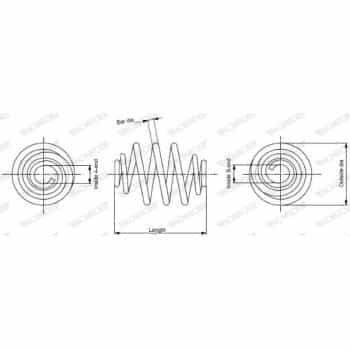 Ressort de suspension MONROE OESpectrum SPRINGS SP3989