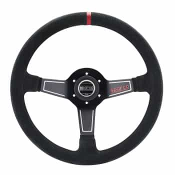 Volant Sparco Universal Sports 'L575 Monza' - Daim Noir - Diamètre 350mm