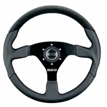 Volant Sport Universel Sparco 'L505' - Cuir Noir - Diamètre 350mm