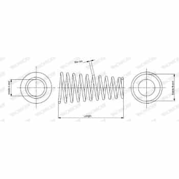 Ressort de suspension MONROE OESpectrum SPRINGS SP3633
