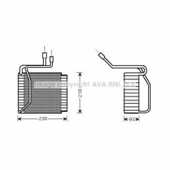 Evaporateur climatisation