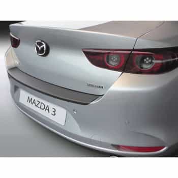 ABS Protection de seuil de coffre adapté pour Mazda 3 (BP) Sedan 2019- Noir