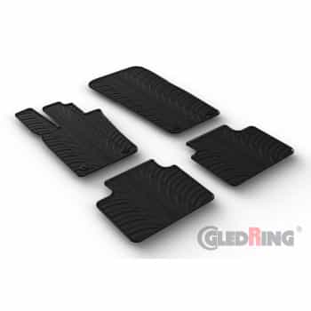 Tapis en caoutchouc pour Porsche Panamera GTS (971) Liftback 2016- (4 pièces)