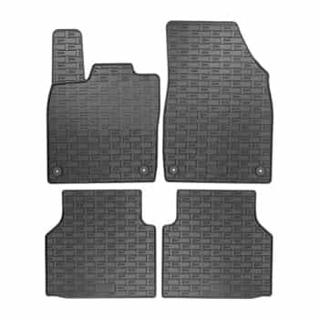 Tapis en caoutchouc adaptés à Volkswagen ID.4 2020- (4 pièces + système de montage)