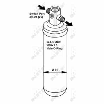 Filtre déshydratant, climatisation 33171 NRF