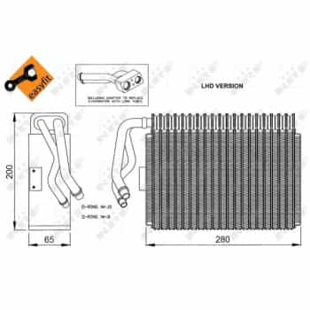 Évaporateur climatisation EASY FIT 36059 NRF