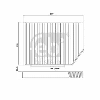 Filtre, air de l'habitacle 174437 FEBI