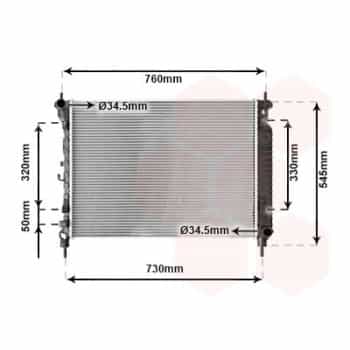 Radiateur, refroidissement du moteur 37012706 International Radiators