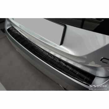 Protecteur de pare-chocs arrière en acier inoxydable noir pour Citroën C4 & e-C4 2020- 'Ribs'