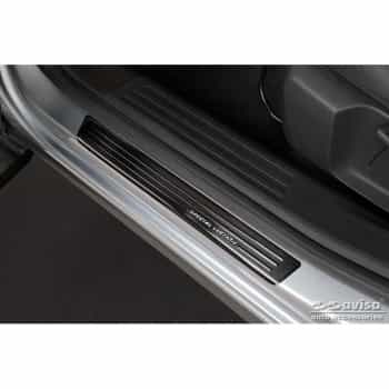 Seuils de portes Inox noirs adaptables à Citroën C4 III 2020- 'Special Edition' - 4 pièces