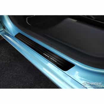Seuils de portes Inox noirs adaptables pour Renault Zoe FL 2019- 'Special Edition' - 4 pièces