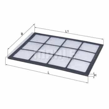 Filtre, air de l'habitacle LA 913 Mahle