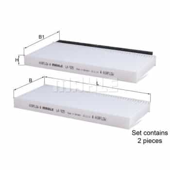 Filtre, air de l'habitacle LA 935/S Mahle