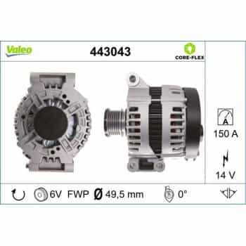 Alternateur PIÈCE NEUVE 443043 Valeo