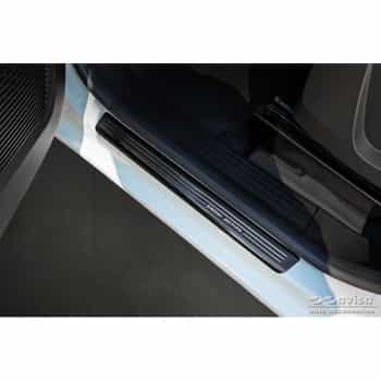 Seuil de porte Inox noir adaptable à Renault Kangoo III Furgon 2021- - 'Special Edition' - 4 pièces