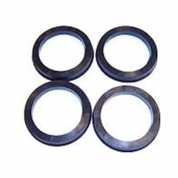 Sinatec Bagues de centrage 73.1->54.1mm Noir 4 pièces