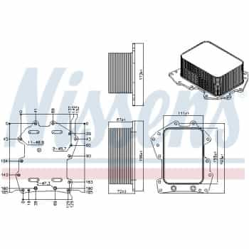 Radiateur d'huile 91279 Nissens