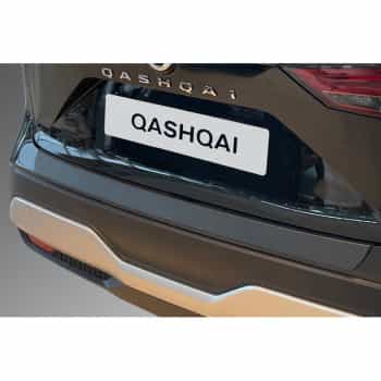 Protection de seuil de coffre ABS compatible avec Nissan Qashqai III 2021- Noir