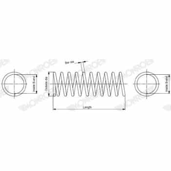 Ressort de suspension MONROE OESpectrum SPRINGS SP4117