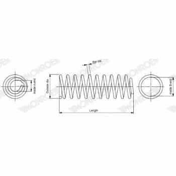 Ressort de suspension MONROE OESpectrum SPRINGS SP4111