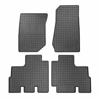 Tapis en caoutchouc pour Jeep Wrangler III (JK) 2007-2018 (4 pièces + système de montage)