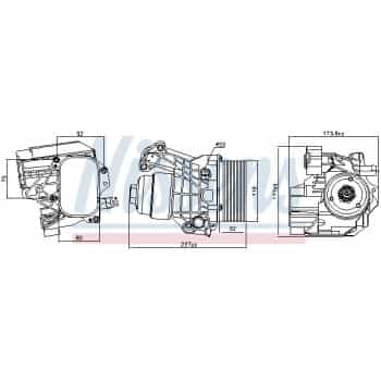 Radiateur d'huile 91312 Nissens