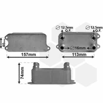Radiateur d'huile 30013702 International Radiators