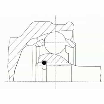 Jeu de joints, arbre de transmission 36499 Spidan