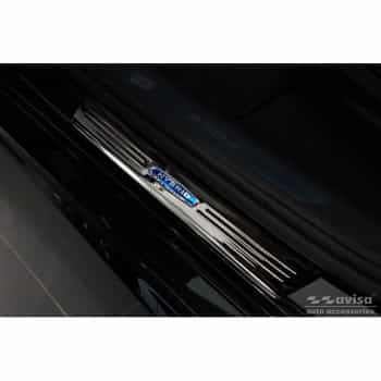 Seuil de porte en acier inoxydable noir pour BMW X6 G06 2019- 'Hybrid' - 4 pièces