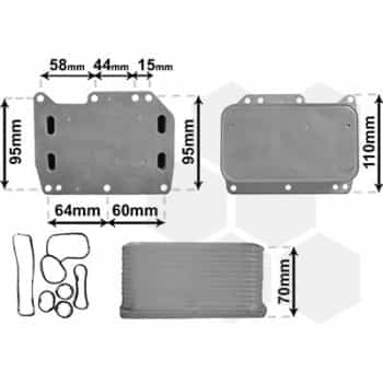 Radiateur d'huile 43013704 International Radiators