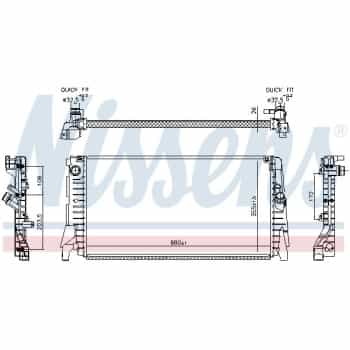 Radiateur 606340 Nissens