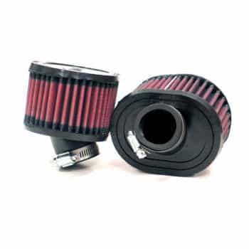 Filtre ovale universel K&N, connexion 38 mm, bride 30 degrés, hauteur 102 mm (R-0642) (lot de 2)