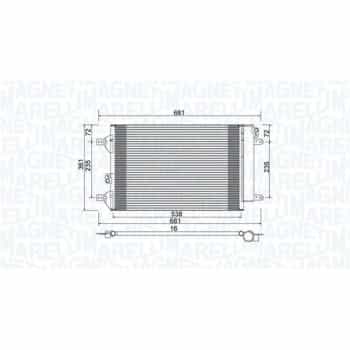 Condenseur, climatisation 350203910000 Magneti Marelli