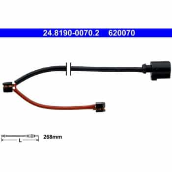 Contact d'avertissement, usure des plaquettes de frein 24.8190-0070.2 ATE