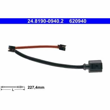 Contact d'avertissement, usure des plaquettes de frein 24.8190-0940.2 ATE
