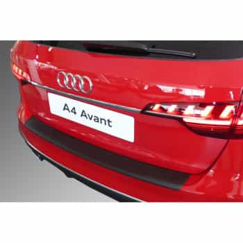 Moulure de protection de pare-chocs arrière en ABS pour Audi A4 Avant S-Line & S4 Avant Facelift 2019- Noir