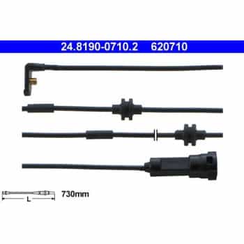 Contact d'avertissement, usure des plaquettes de frein 24.8190-0710.2 ATE