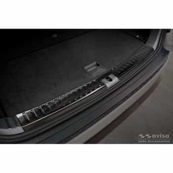 Protecteur de pare-chocs arrière intérieur en acier inoxydable adapté pour Skoda Kodiaq 2017-2021 et Facelift 2021- &