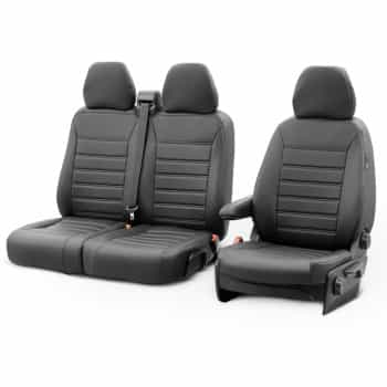 Ensemble de housses de siège en cuir artificiel New York Design 2 + 1 adapté pour Ford Transit Connect 2014-2018