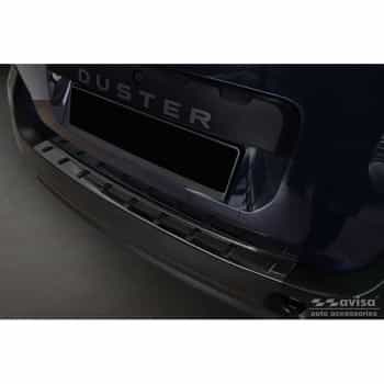 Protection de seuil de coffre en inox noir adaptable pour Dacia Duster 2010-2013 & Facelift 2013-2017 'STRONG ED