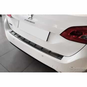 Protection de seuil de coffre en inox noir adaptable à Peugeot 308 SW II 2013-2017 & Facelift 2017-2021 'STRON