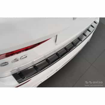 Protection de pare-chocs arrière en acier inoxydable noir pour Volvo XC60 II 2017-2021 & Facelift 2021- (incl. R-De